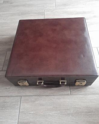 Valigia Vintage in Pelle Marrone – Formato Grande