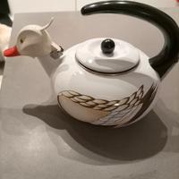 bollitore metallo smaltato anatra 