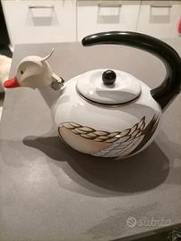 bollitore metallo smaltato anatra 