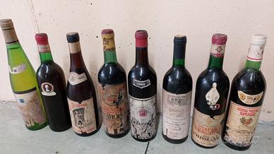 bottiglie vino vintage