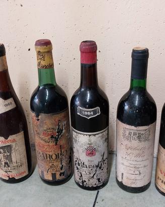 bottiglie vino vintage