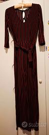 Tuta nero bordeaux bershka tg. XS