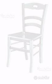 Sedia Venezia foro bianca fondo legno