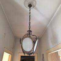lampadari in metallo presumo ottone anni vintage 