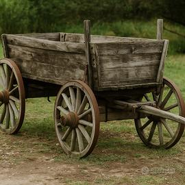 Carro in legno d’epoca – struttura originale.