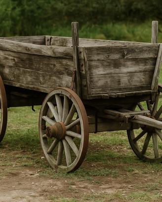 Carro in legno d’epoca – struttura originale.
