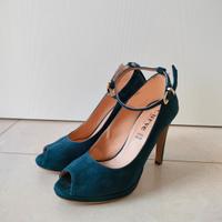 Décolleté blu opache