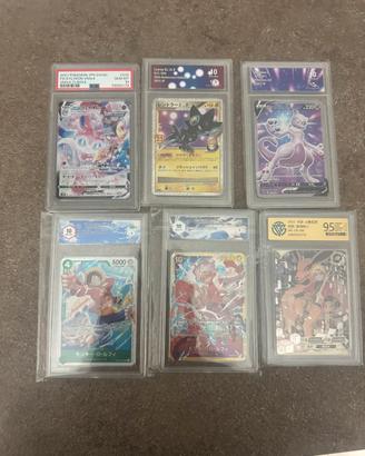 Lotto carte Pokémon One Piece e Naruto