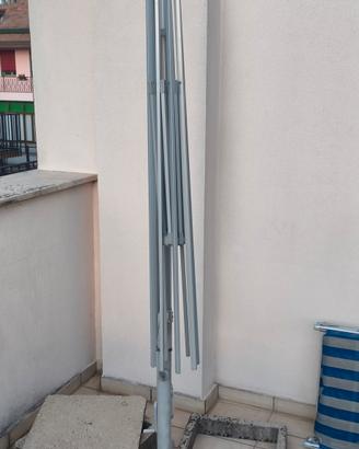 struttura ombrellone 3*3 con base e manovella 