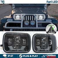 FARI Anteriori LED per Jeep Wrangler YJ OMOLOGATI