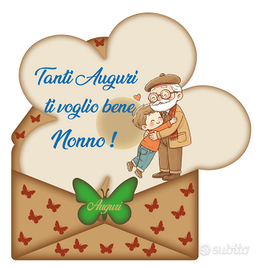 kit da 2 pz Per Nonni stampa diretta su legno 6mm