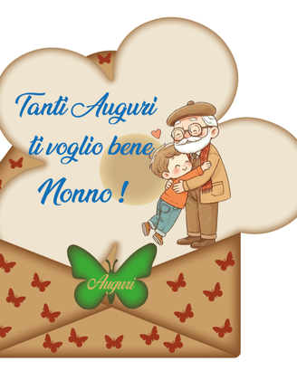 kit da 2 pz Per Nonni stampa diretta su legno 6mm