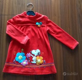 Vestitino invernale natalizio snoopy 4 anni