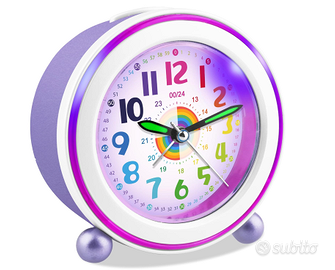 Sveglia da bambini analogica , con luce notturna a