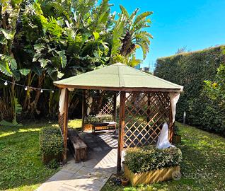 Gazebo ottagonale legno  massello 