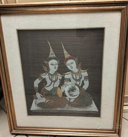 Batik Thailandia con cornice
