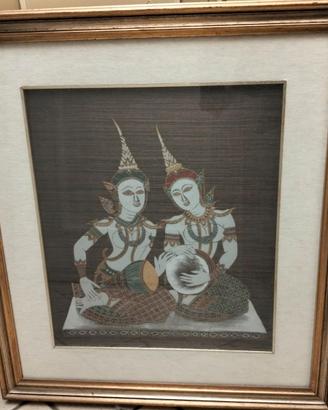 Batik Thailandia con cornice