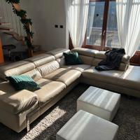 Divano in vera pelle