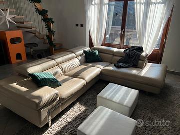 Divano in vera pelle