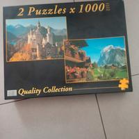 2 puzzles x 1000 pezzi quality collection Clemento