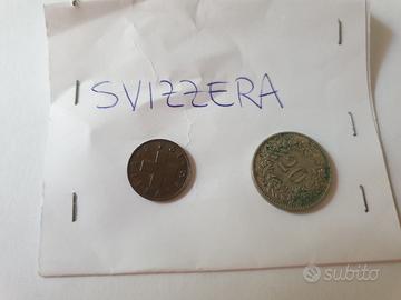 2 monete svizzere