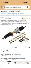 Cremaliera servosterzo quad per polaris rzr 800EFI