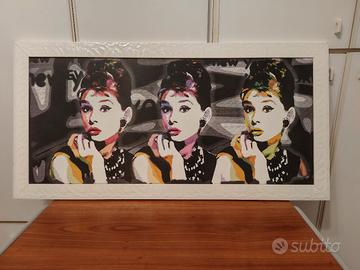 Quadro con stampa Audrey Hepburn