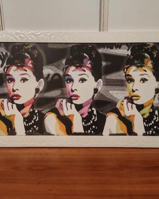 Quadro con stampa Audrey Hepburn