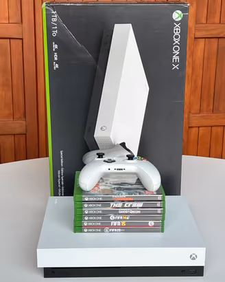 Xbox one X 1tb bianca special edition pad 6 giochi