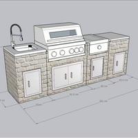 Cucina da esterno su ordinazione