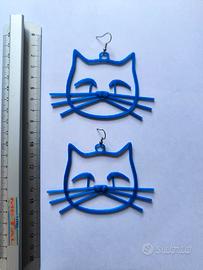 Orecchini Gatto 3D