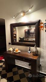 Set tavolo + specchio + cassettiera