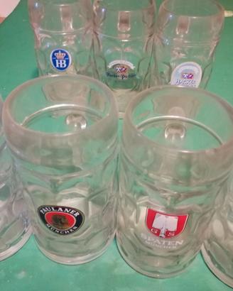 collezione 7 boccali 1 litro originali Oktoberfest