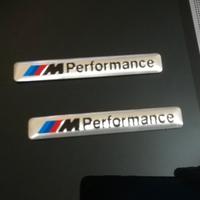 2x stemma bmw M Performance alluminio adesivo logo