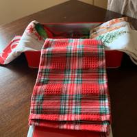 Tris di Strofinacci  natalizi  colorati