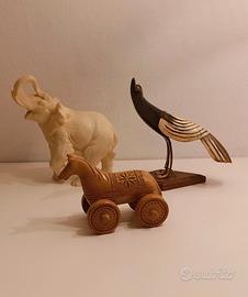 sculture rappresentano animali vintage 