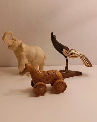 sculture rappresentano animali vintage 