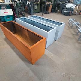 Fioriere verniciate e in corten