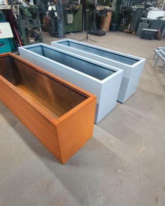 Fioriere verniciate e in corten