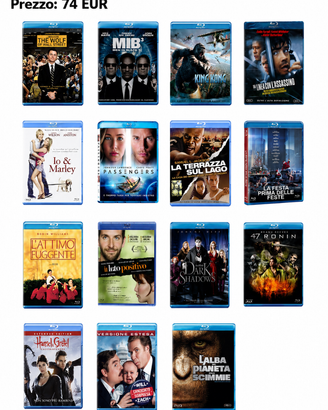 Box Blu-ray misti #4 - 15 DVD/Blu-ray originali