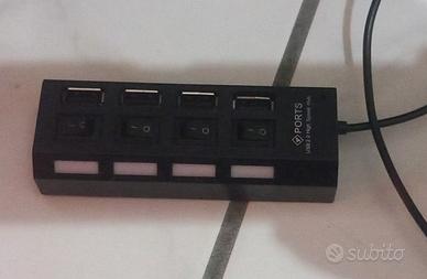 Sdoppiatore Usb nero