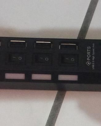 Sdoppiatore Usb nero