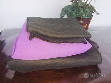 Scampoli stoffe eco-pelliccia, ecopelle e cotone