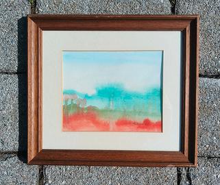 Trittico quadri acquarello 