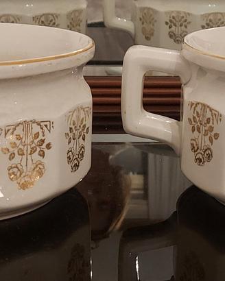 Pitali Vasi da Notte Vintage in ceramica decorata