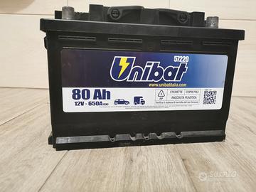 Batteria automobile UNIBAT 12 V 80Ah