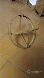 Ruota antica per carriola  realizzata interamente 