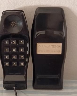 Telefono vintage TELCO nero Made in Italy (