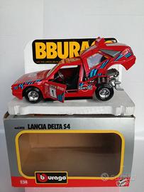 MODELLO AUTO LANCIA DELTA S4 MARTRINI RED BURAGO