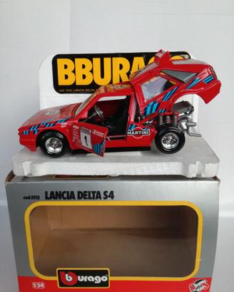 MODELLO AUTO LANCIA DELTA S4 MARTRINI RED BURAGO
